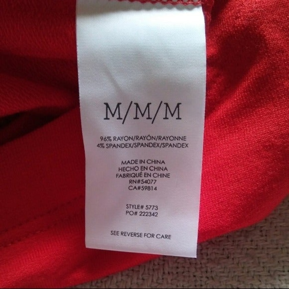 CAbi #5773 Uptown Sleeveless Red Jumpsuit one piece wrap front - Picture 7 of 11